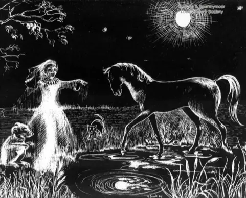 Verna Buckly's artwork depicting the Nicky-Nack legend